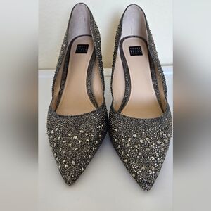Elegant Black Embellished Women's Shoes